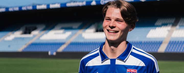 Gilles van der Wal tekent profcontract bij PEC Zwolle